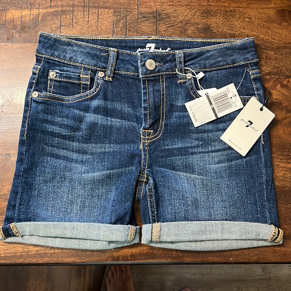 Brand new with tags 7 for all mankind denim shorts